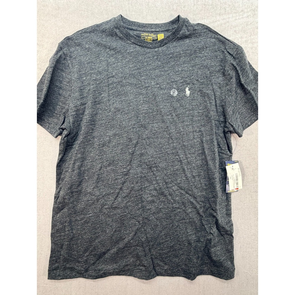 New Polo‎ Ralph Lauren Men Crew Neck T-Shirt Gray Medium